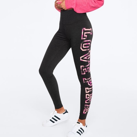 VS VICTORIAS SECRET PINK HIGH WAIST COTTON PANT TIGHT LEGGING SWEATS TIE DYE S - Picture 3 of 4